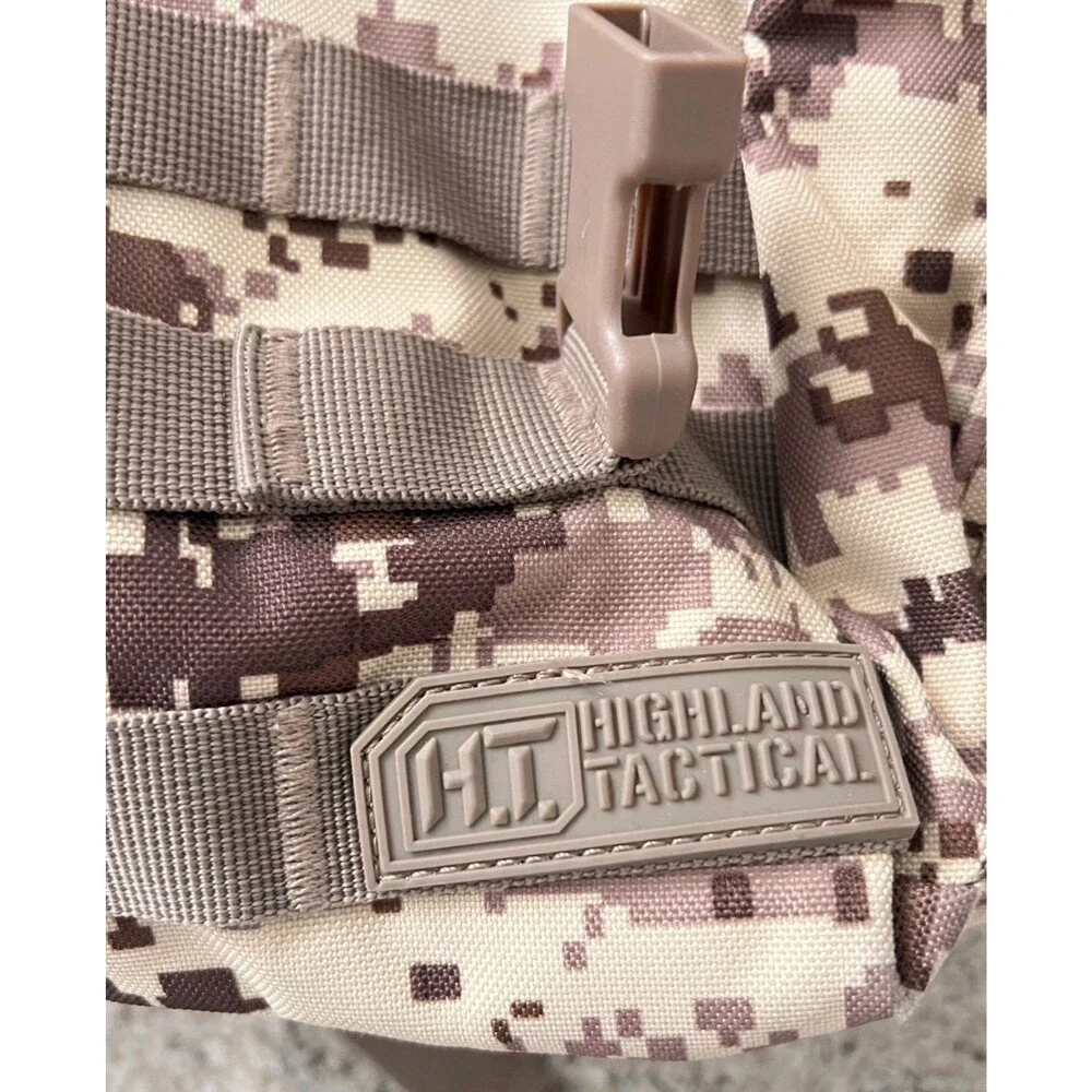 HIGHLAND TACTICAL Ballistic Backpack MOLLE Gear Bag Desert Digi Camo Military